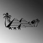 Wallity Egyptian - 482 Escultura de Pared de Metal Negro